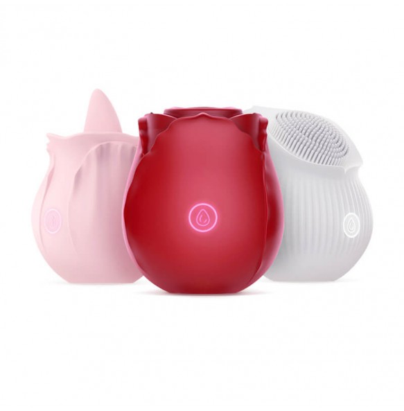 TAIWAN OMYSKY - Joy At Meeting Rose Sucking Massager Vibrator (Chargeable - Red)